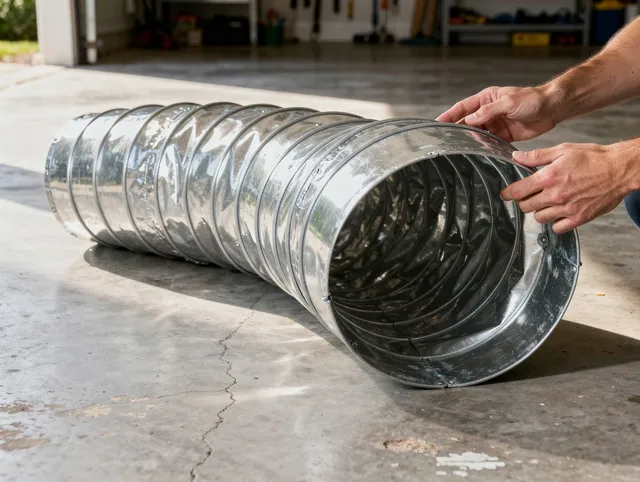 Boca Raton Dryer Vent Cleaning specialist using advanced equipment for thorough duct cleaning in Boca Raton